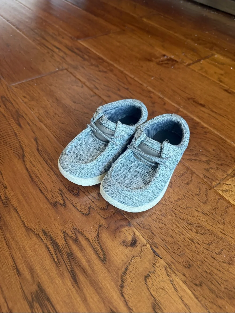 Old Navy Kids Canvas Boat Shoes duo - Blue and Light Gray toddler boy size 7